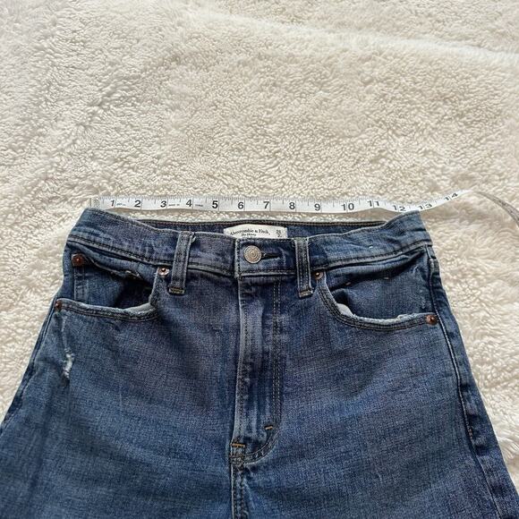 Abercrombie & Fitch The Skinny High Rise‎ Women Distressed Cotton Blue Size 26 - Picture 3 of 8
